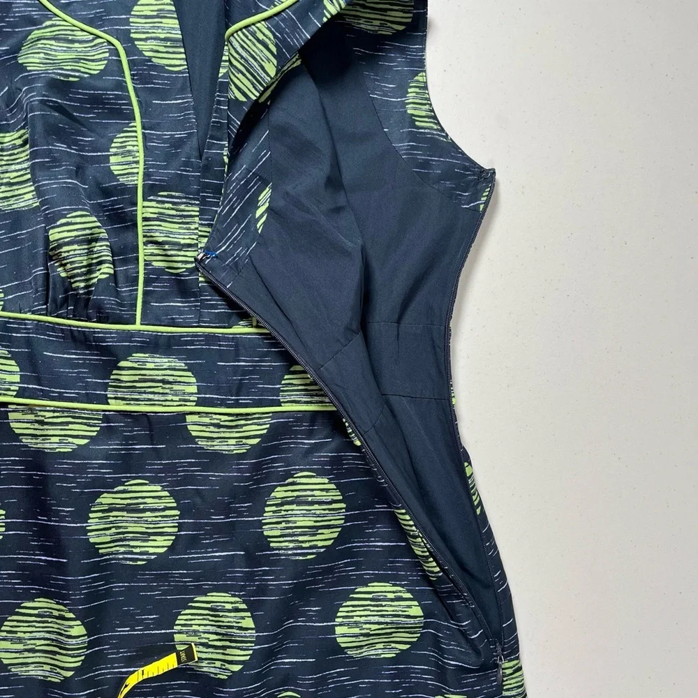 Banana Republic navy and green dress size 0 - Picture 4 of 13